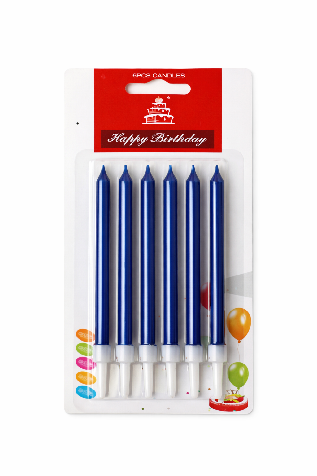 Metallic Blue Candle Set