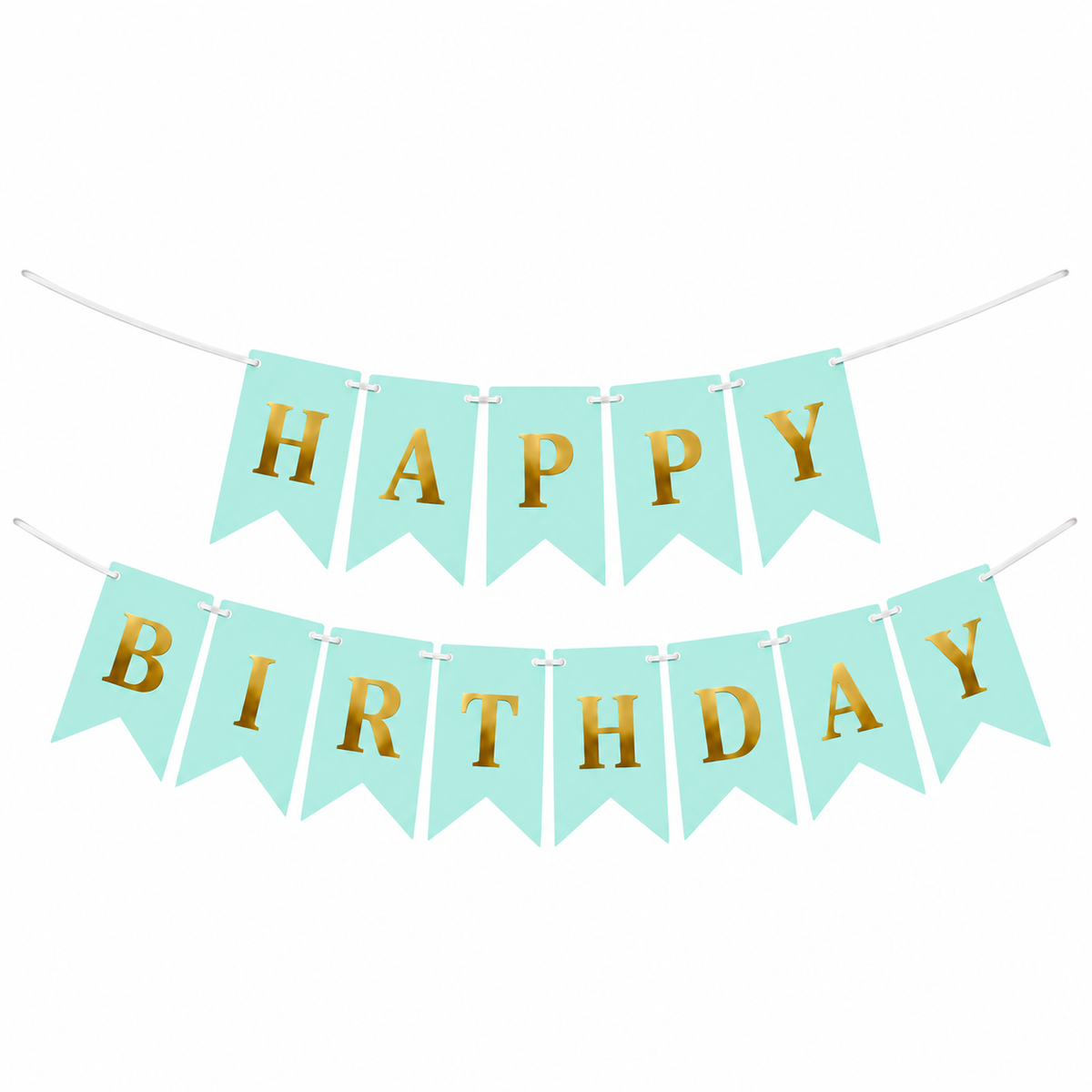 Baby Blue Birthday Banner