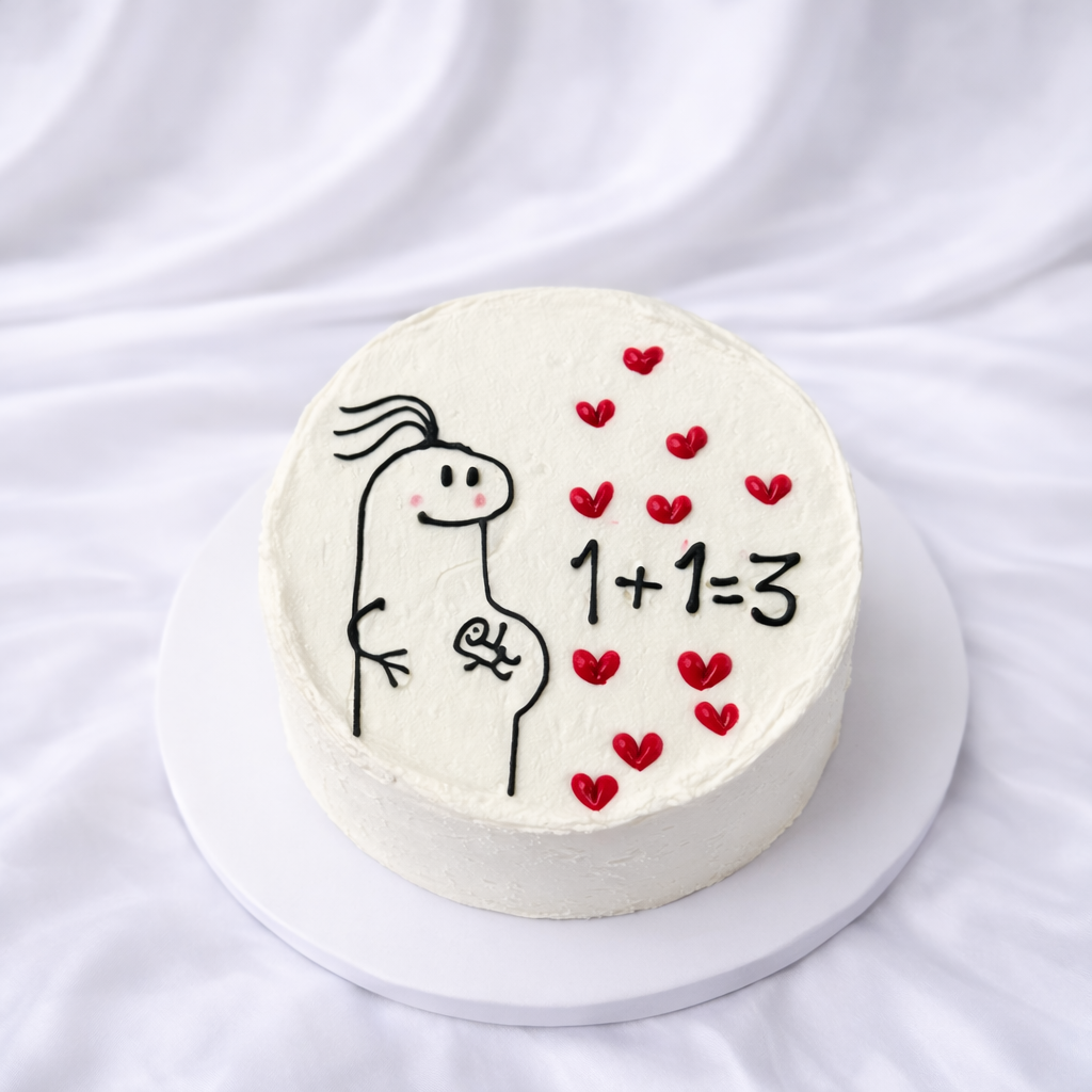 1 + 1 = 3 Cake