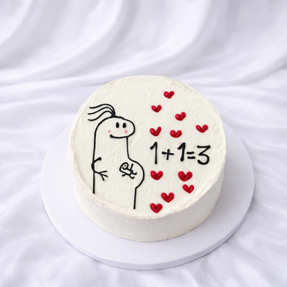 1 + 1 = 3 Cake