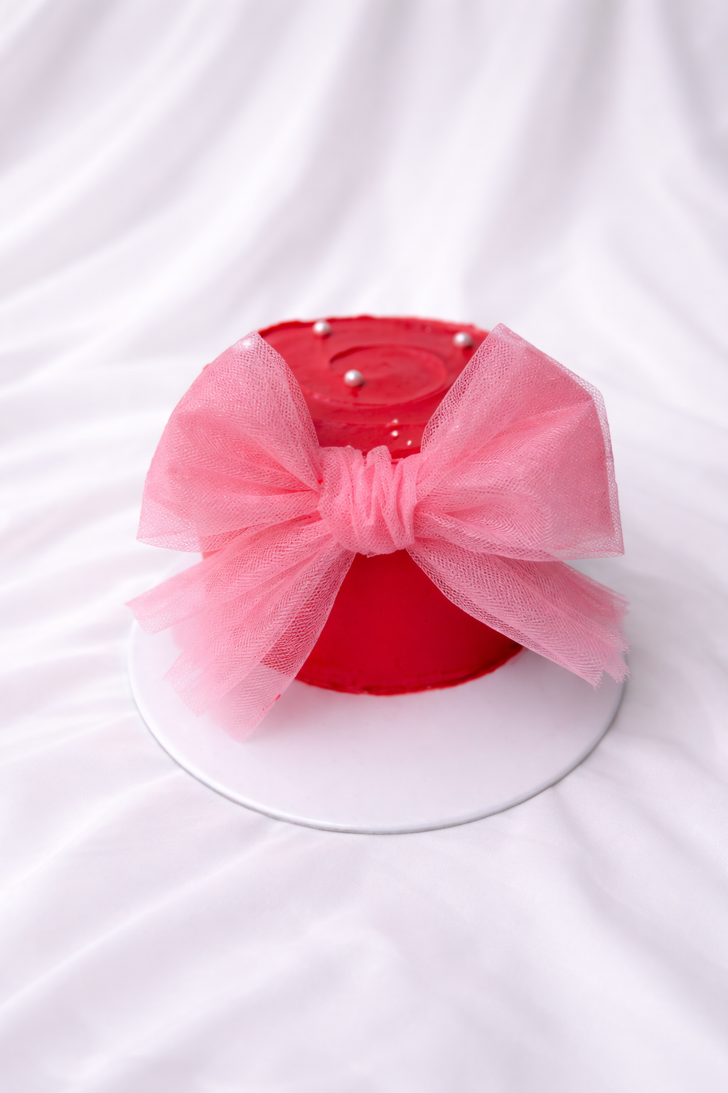 Pretty in Pink Bow Cake