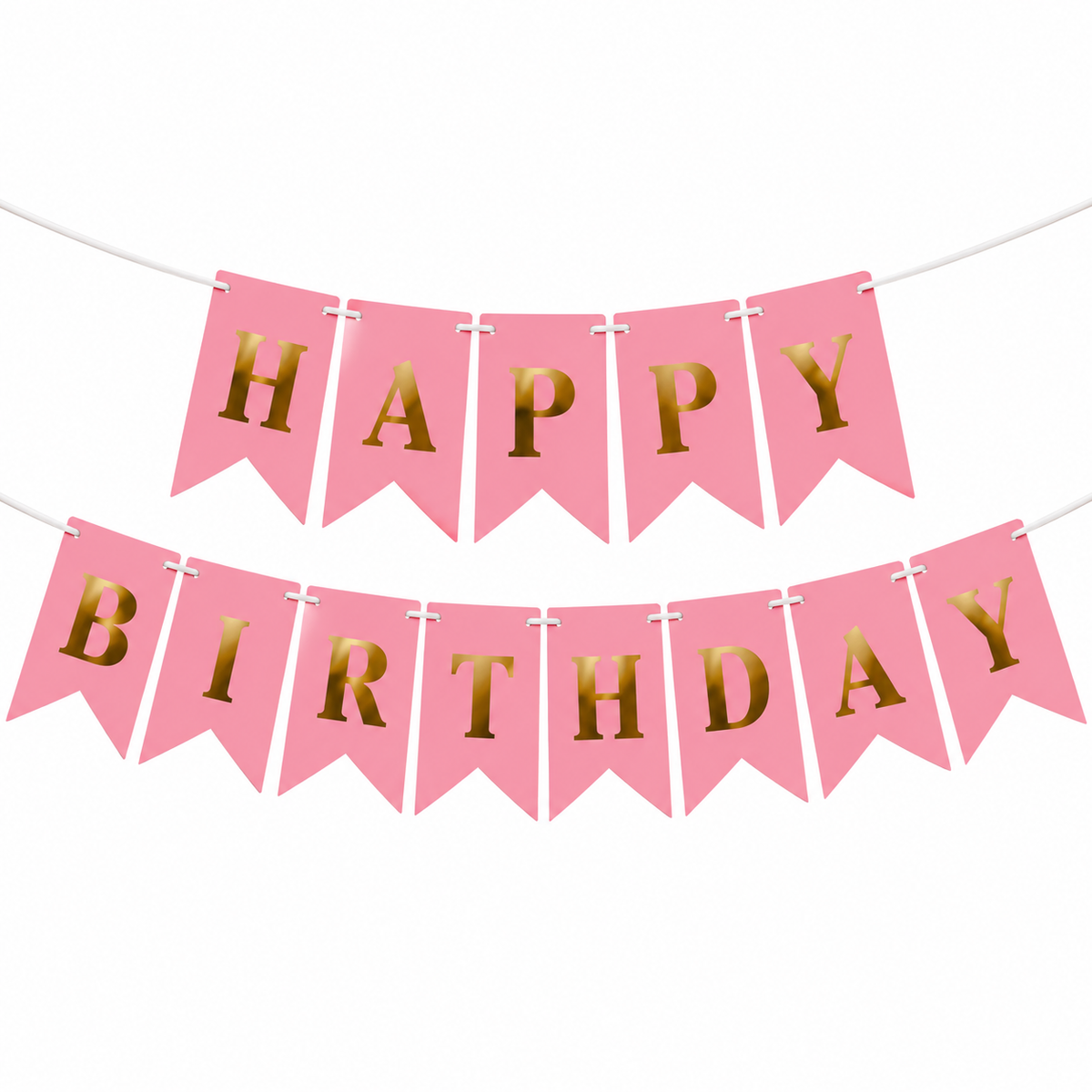 Pink Birthday Banner