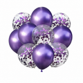 Purple Confetti Balloon Kit