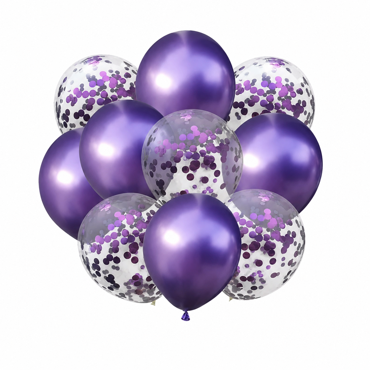 Purple Confetti Balloon Kit