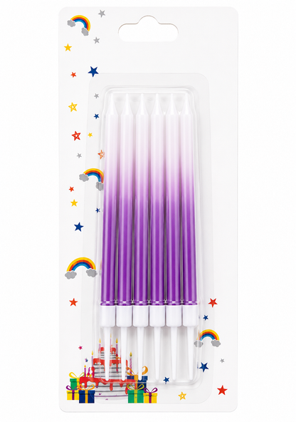 Purple Ombré Candle Set