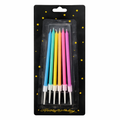 Set of colorful pastel candles 