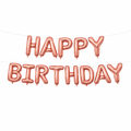 Rose Gold Happy Birthday Balloon Set