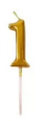 Gold Numbers Candles