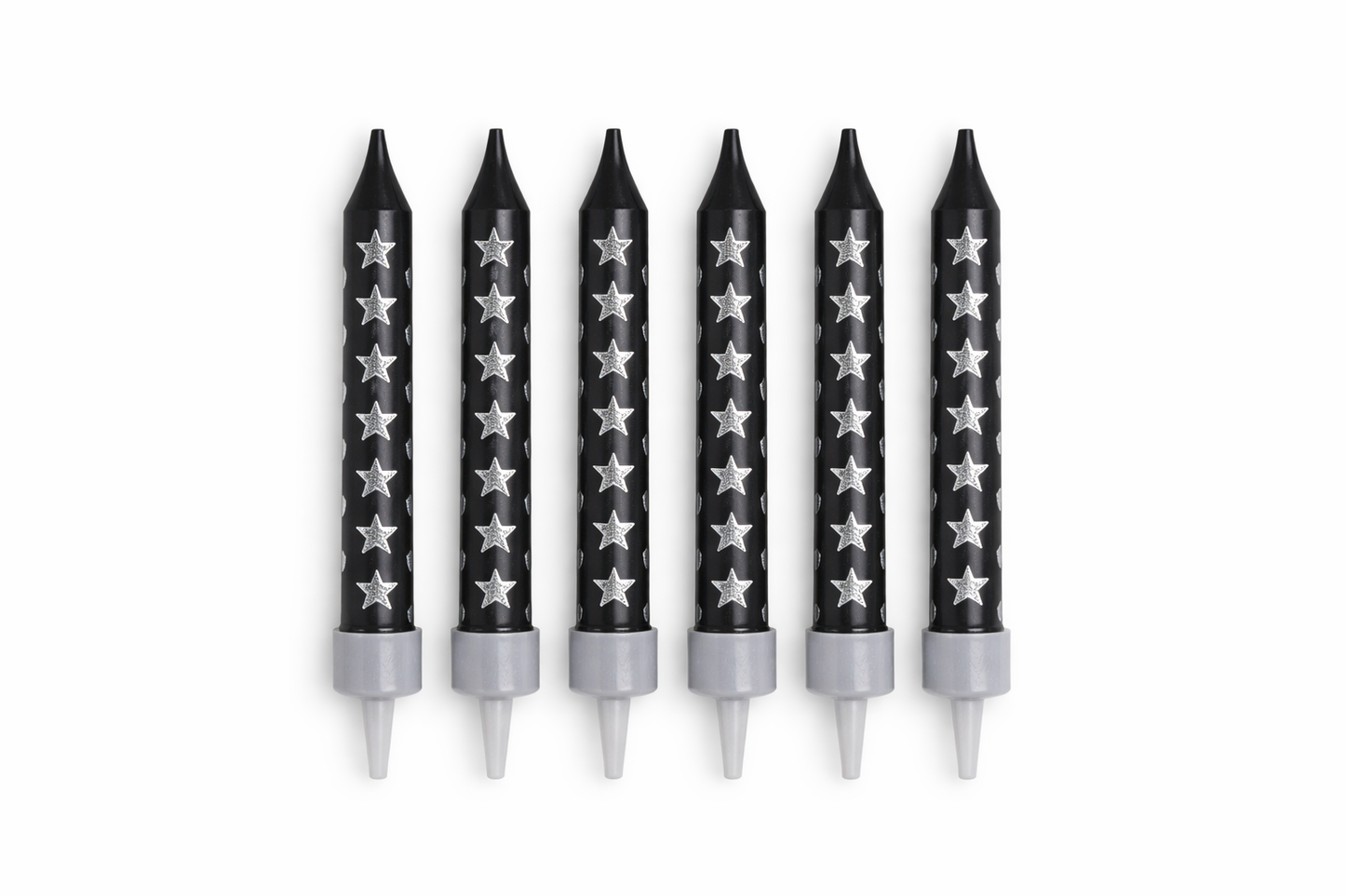 Silver Star Candle Set