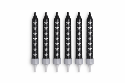 Silver Star Candle Set