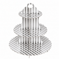 Silver Stripe Cupcake Stand