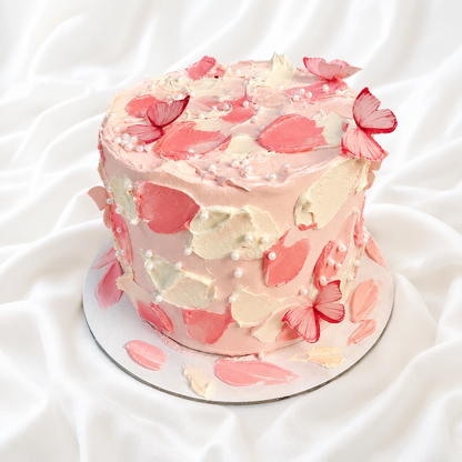 The Blush Butterfly Cake