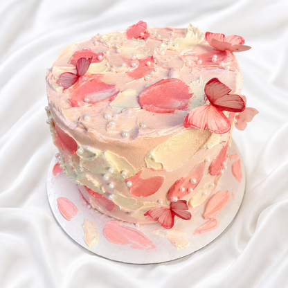 The Blush Butterfly Cake