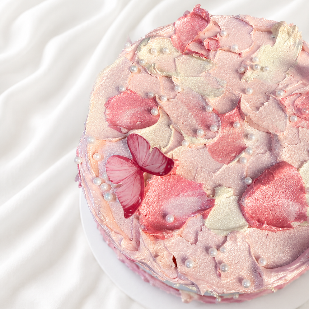 The Blush Butterfly Cake