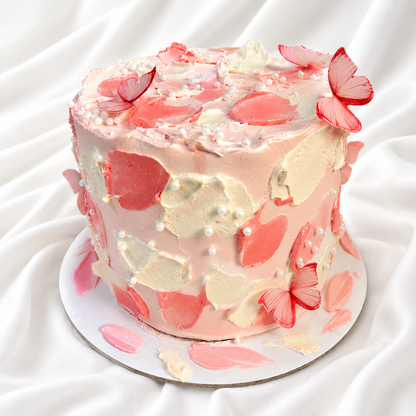 The Blush Butterfly Cake