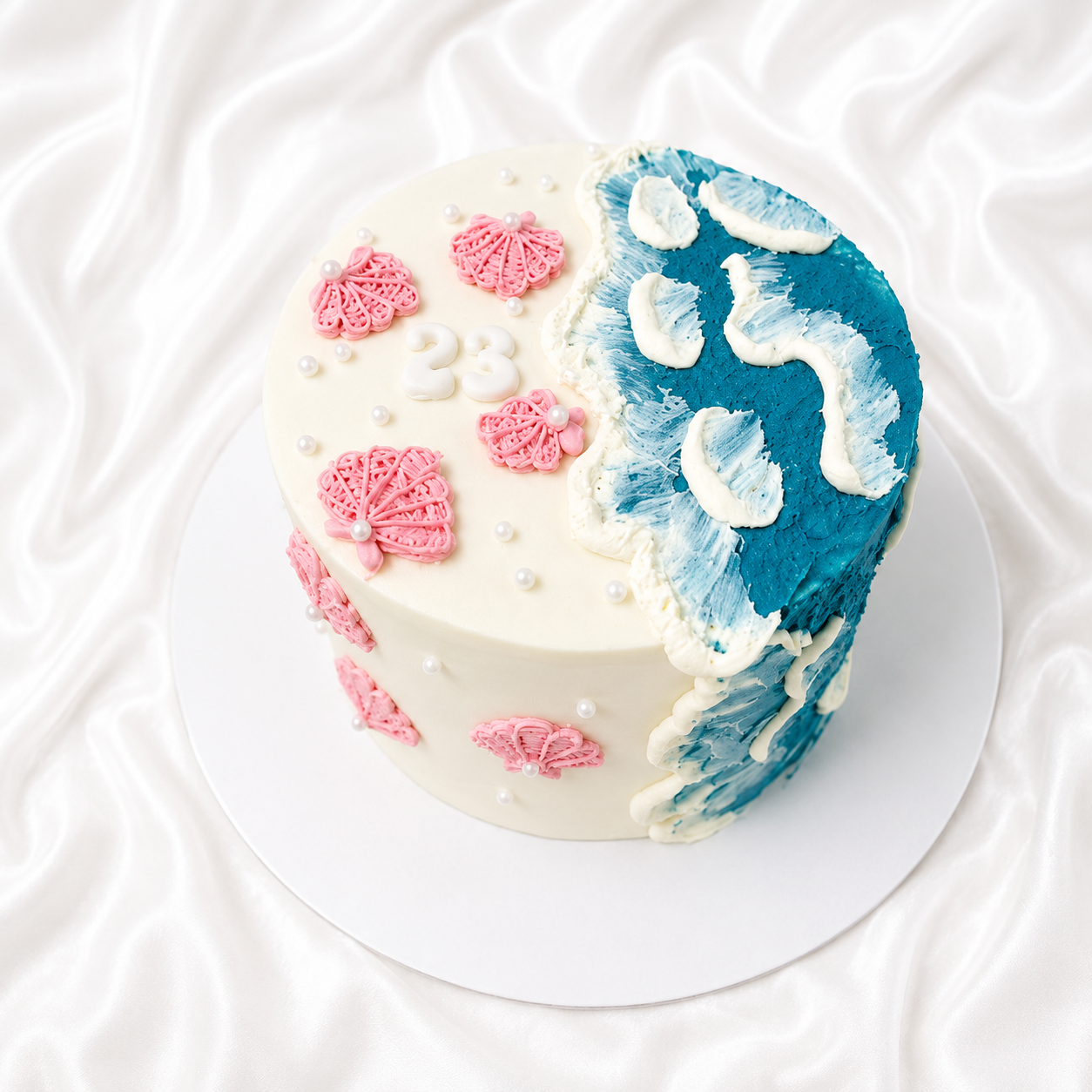 The Frosted Waves Cake