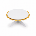 White Gold Cake Stand