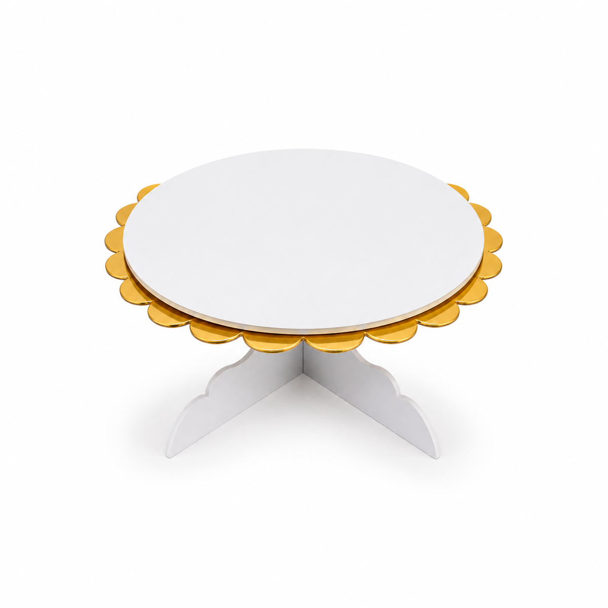 White Gold Cake Stand