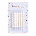 White Gold Dot Candles