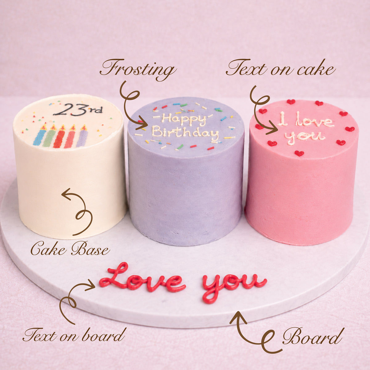 Create Your Own Trio Cakes!