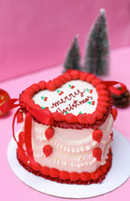 Load image into Gallery viewer, Vintage Christmas Bow Cake!