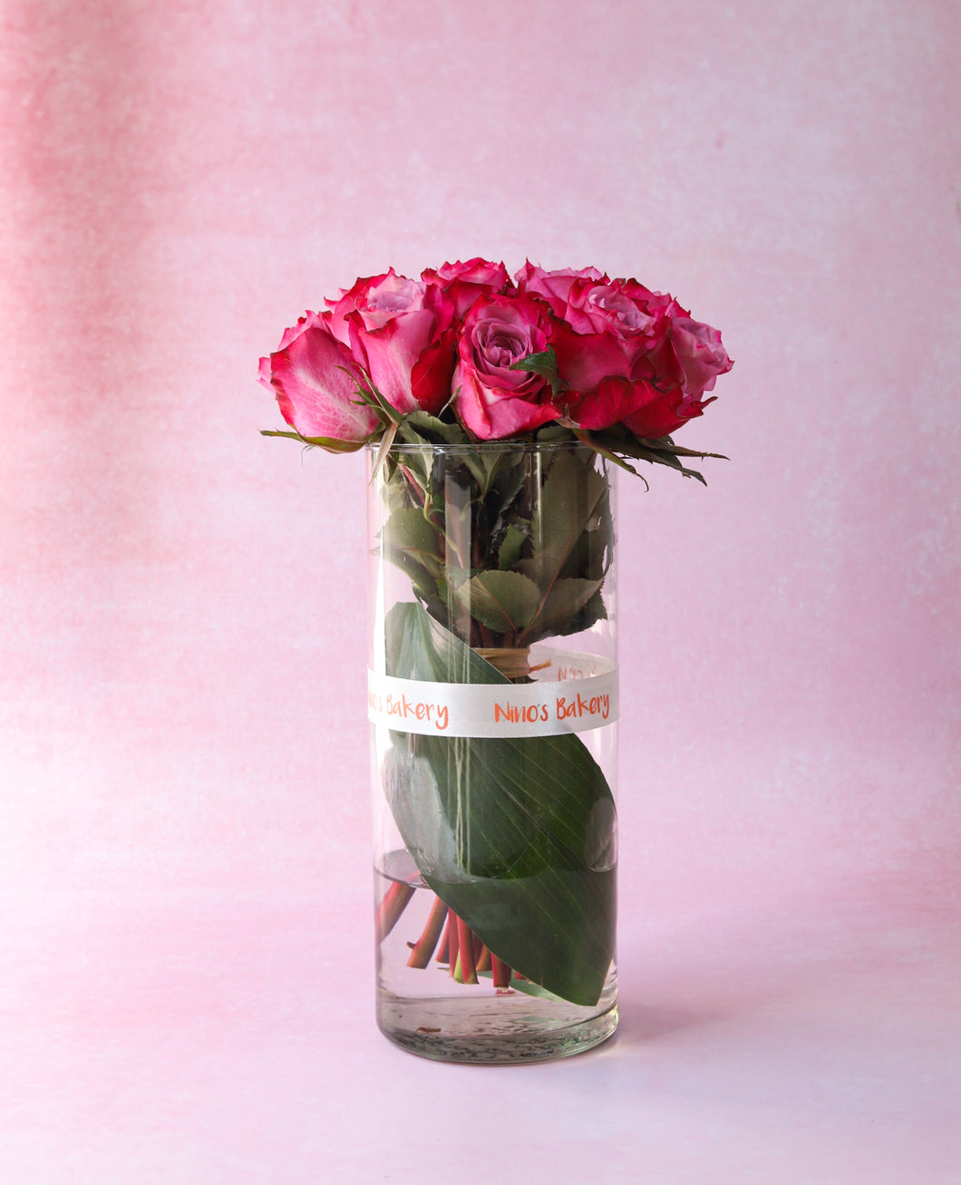 Royal Rose Glass Vase