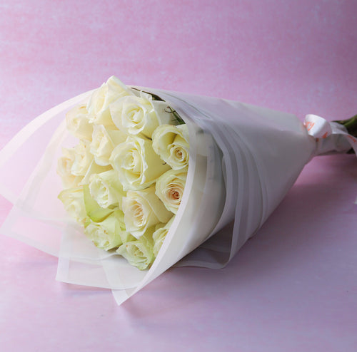 Timeless White Rose Bouquet