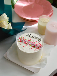 Mummy’s Hidden Message Garden Cake