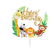 Load image into Gallery viewer, Jungle Happy Birthday Cake Topper! - Nino’s Bakery