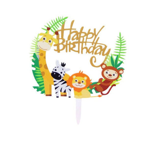 Jungle Happy Birthday Cake Topper! - Nino’s Bakery