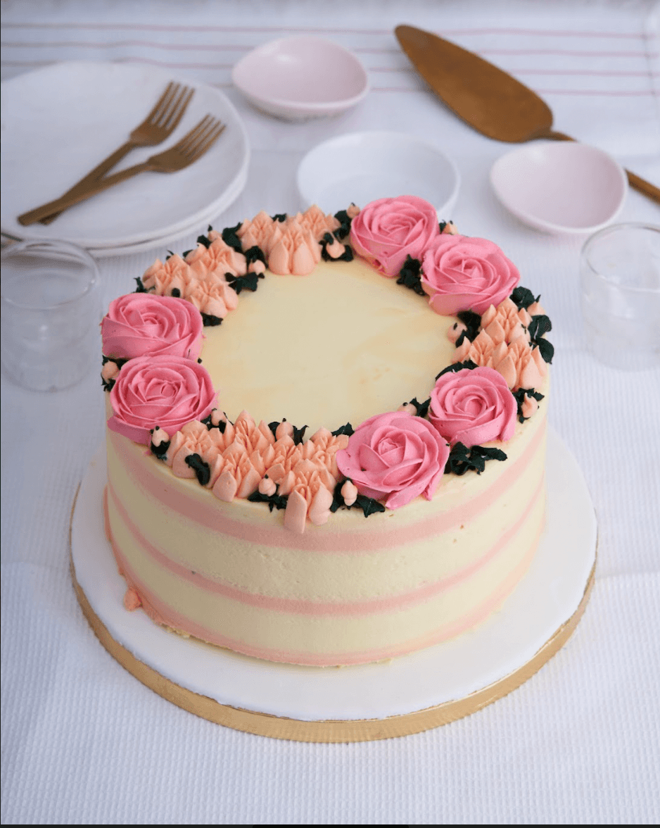 Buttercream Floral Wreath! - Nino’s Bakery