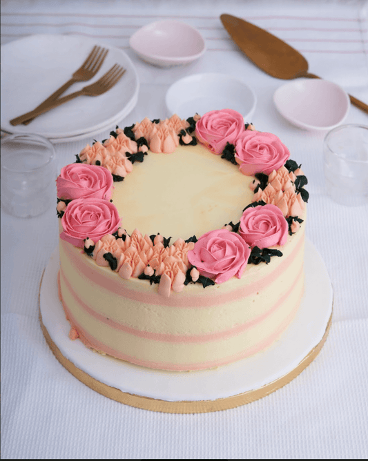 Buttercream Floral Wreath! - Nino’s Bakery
