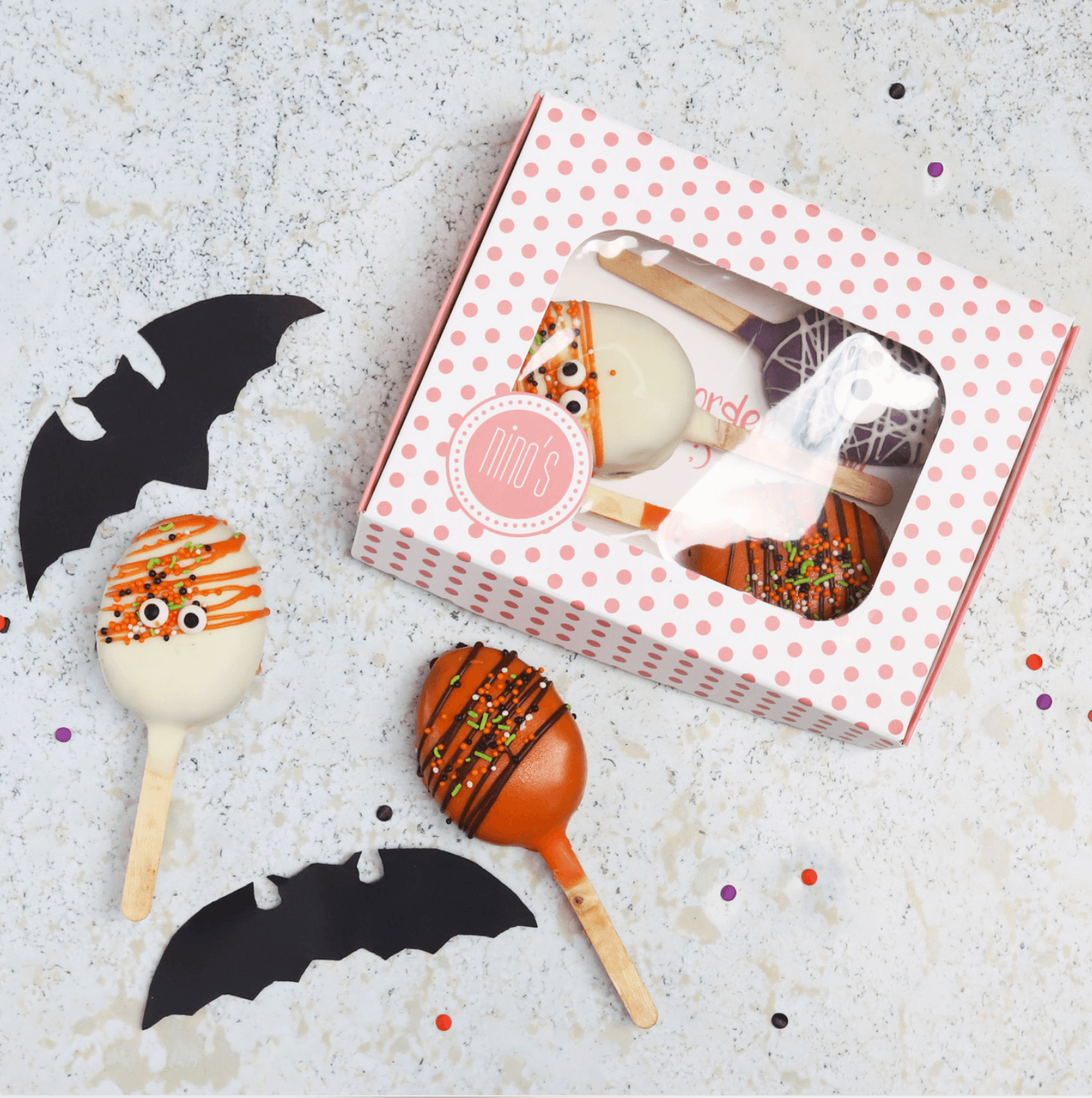 Halloween Cake Popsicles! - Nino’s Bakery