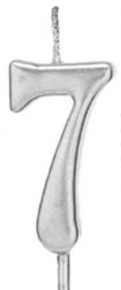 Silver Numbers Candles - Nino’s Bakery