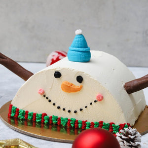 Snow Man Half Cake! - Nino’s Bakery